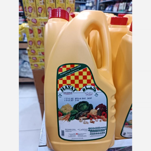 روغن سرخ کردنی حیات 3 لیتری (اماراتی)
