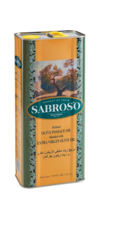 روغن زیتون سابروسو فرابکر اکسترا حجم 4 لیتر (بدون بو)